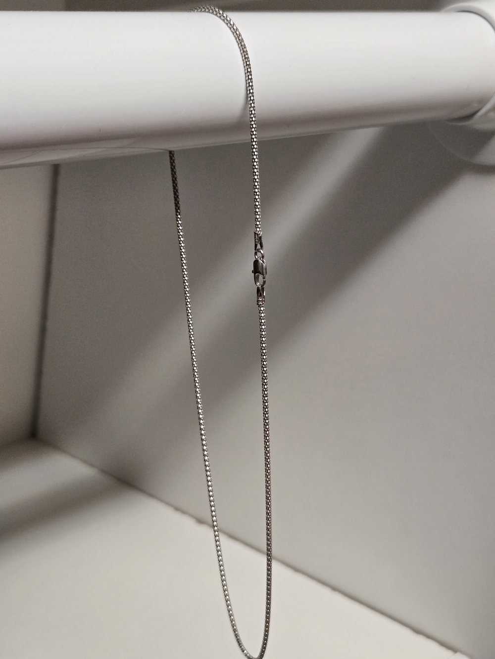 16 Inch 14k White Gold Snake Chain Necklace